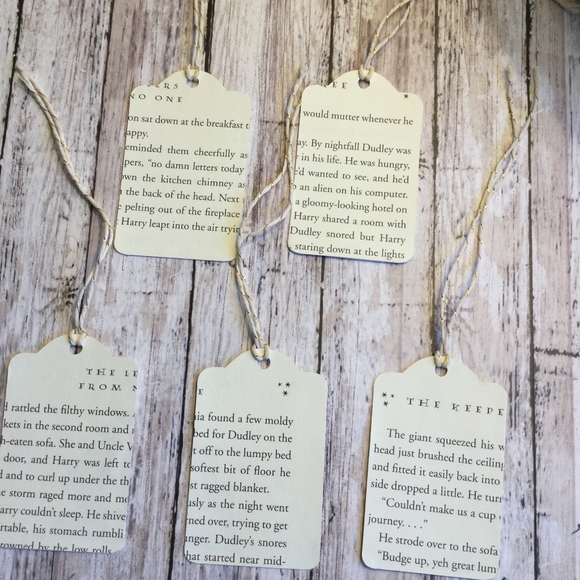 Harry Potter set of 5 Handmade Gift Tags - Picture 4 of 4